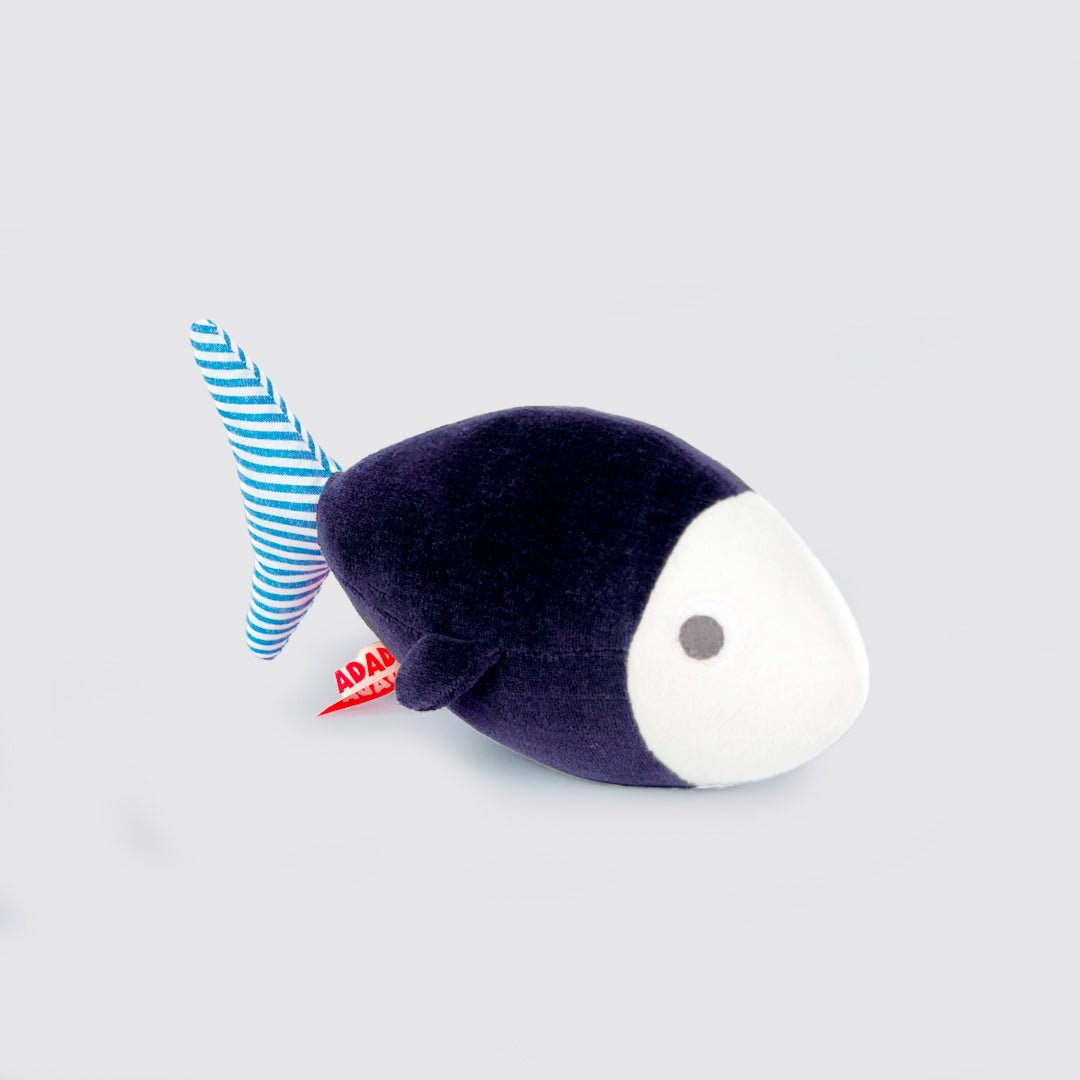 Elliot, le poisson - ADADA Bleu marine et imprimé rayé