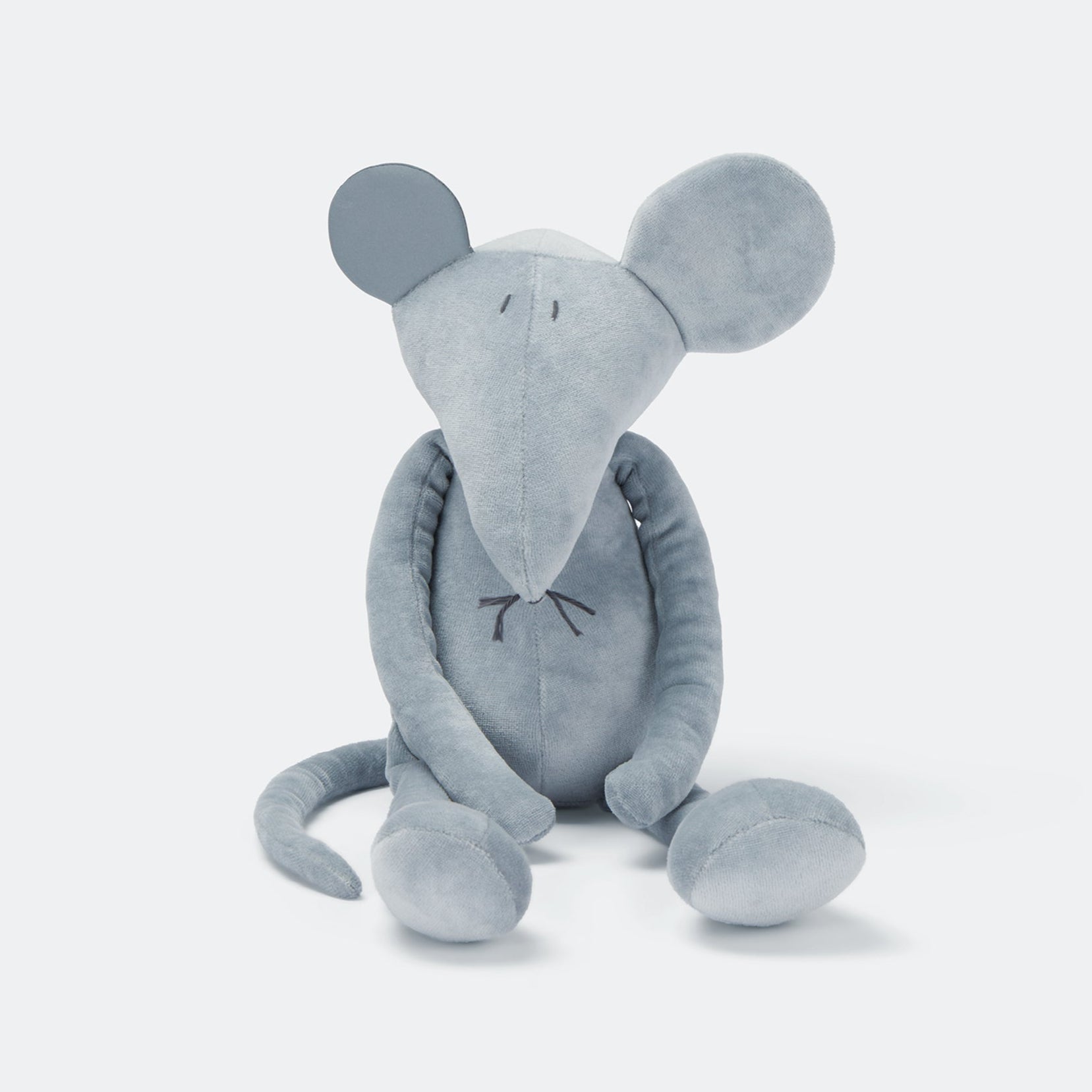 Hector, le rat - grand - ADADA Gris Clair Sans Vêtement