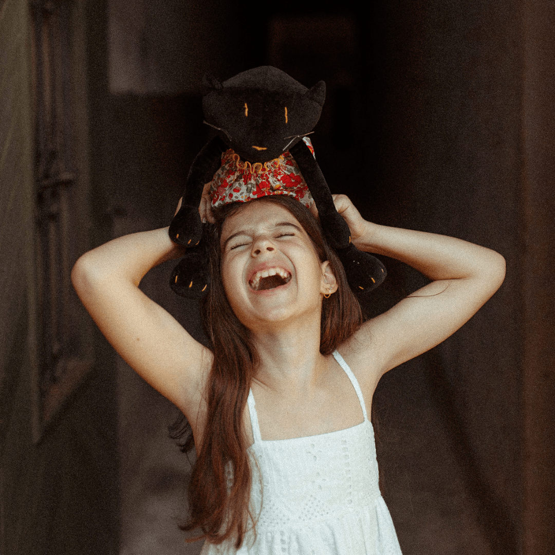 Gisel, la chatte - Taille L - 44 cm - ADADA Bleu nuit Sans Robe