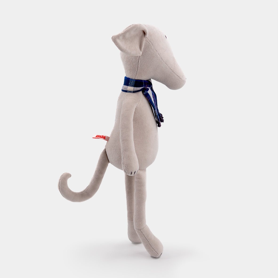 Artie the plush greyhound