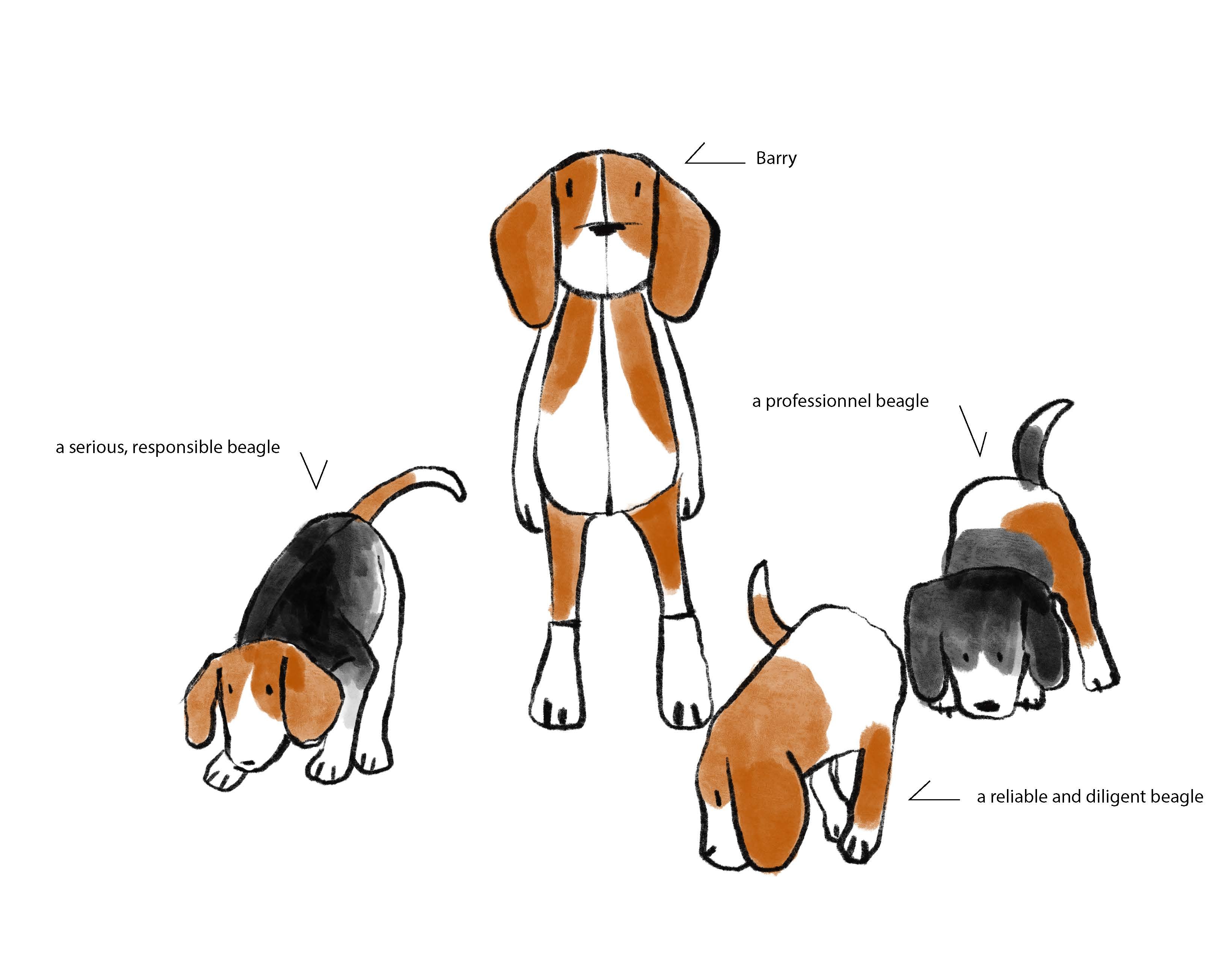 Barry the plush beagle