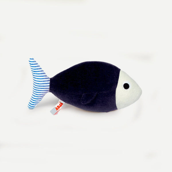 Elliot, le poisson - ADADA Bleu marine et imprimé rayé