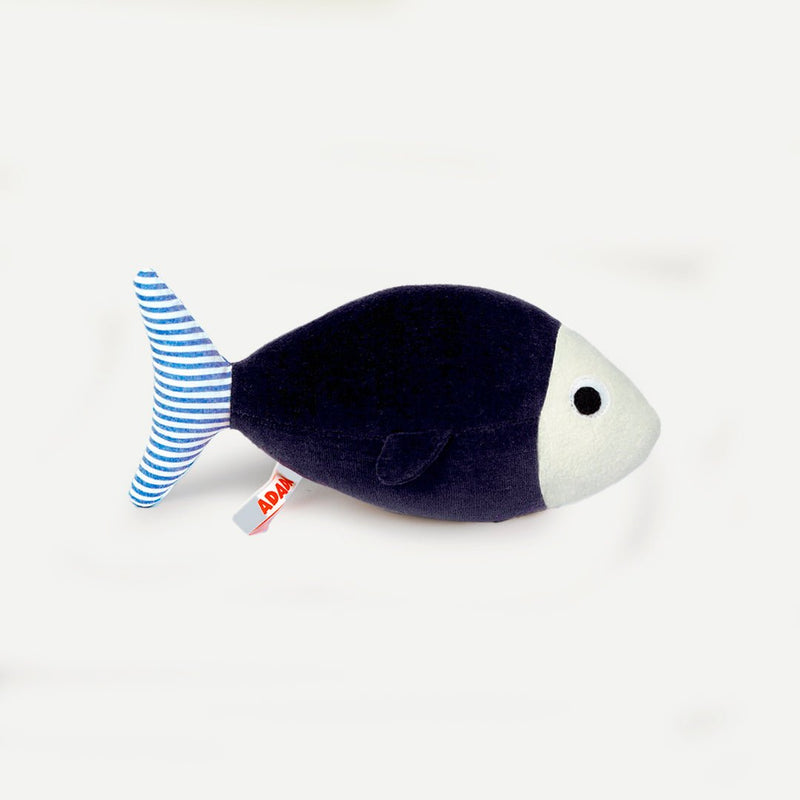 Elliot, le poisson - ADADA Bleu marine et imprimé rayé
