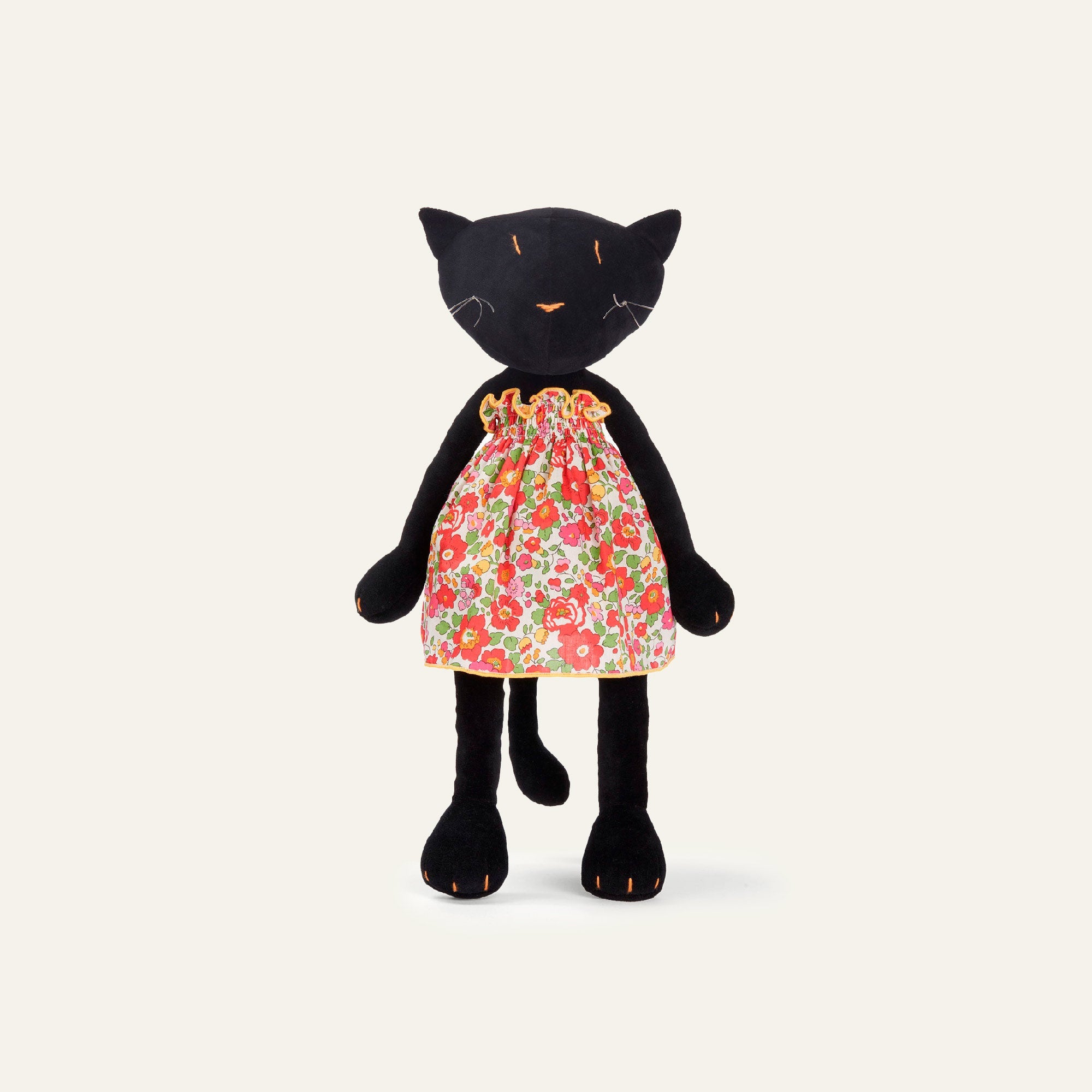Gisel, la chatte - grand - ADADA Noire Robe d'éte