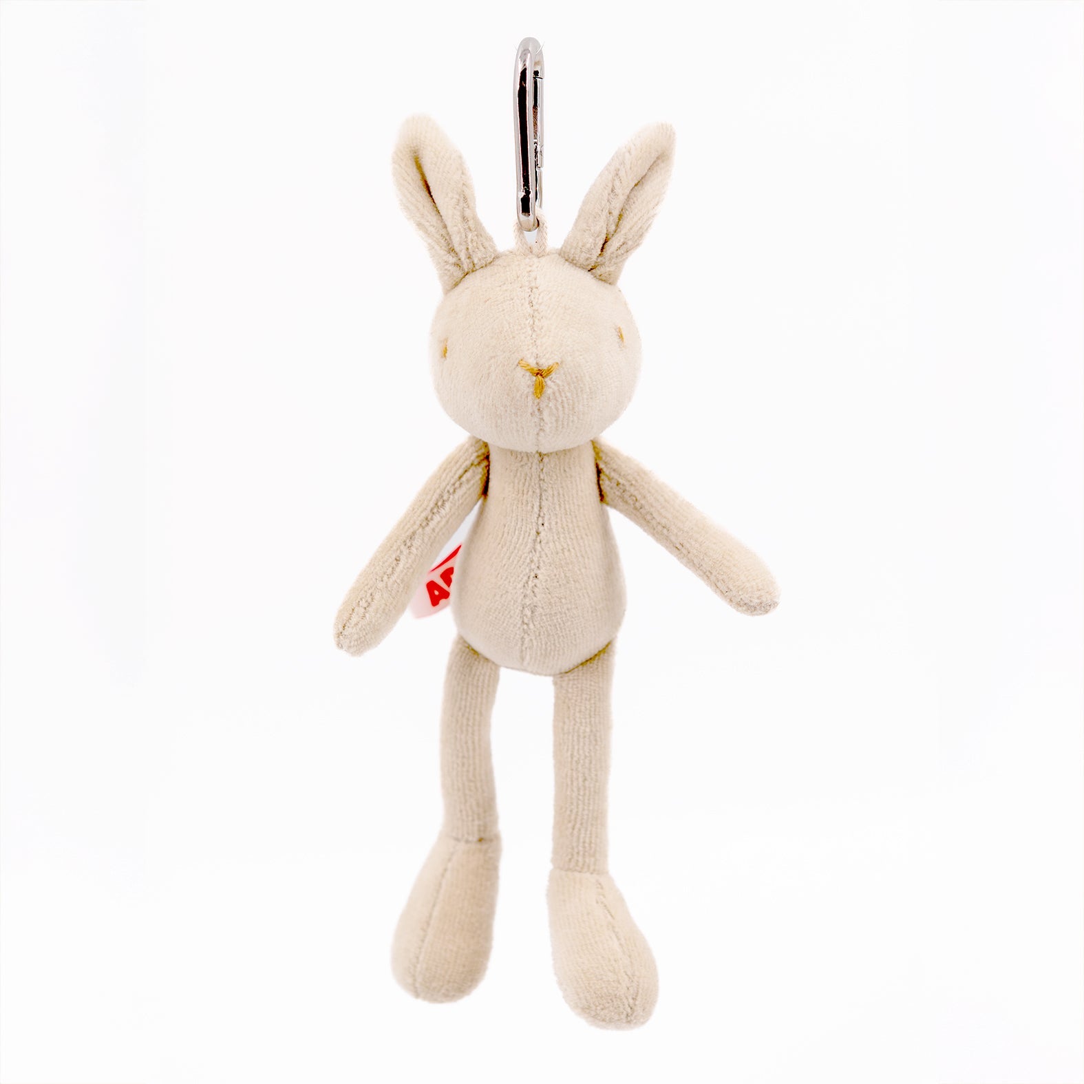 Daniel, the Adada rabbit key charm - A tender, elegant charm in beige