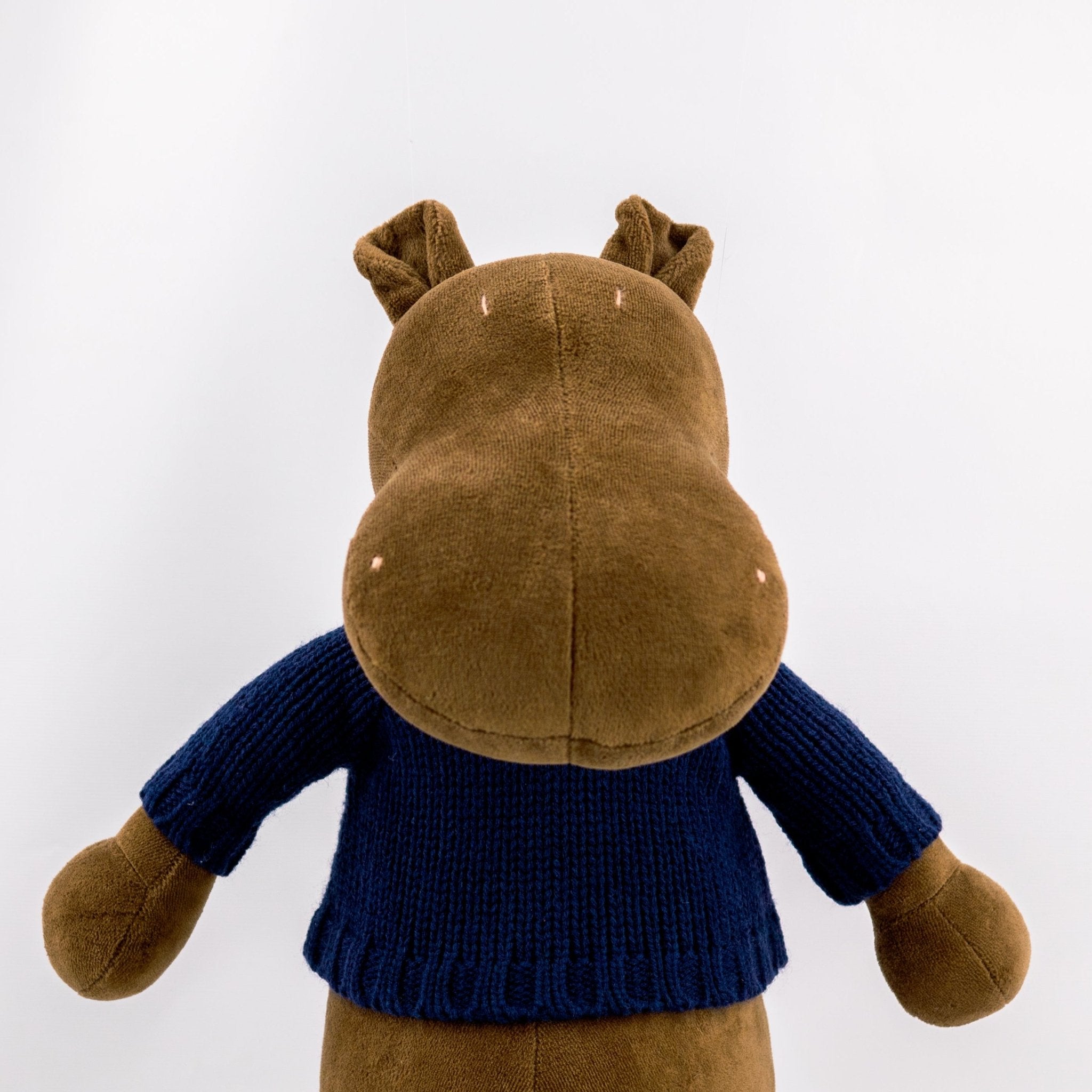 MOMO, L'HIPPOPOTAME - XL - ADADA Brun Pull bleu