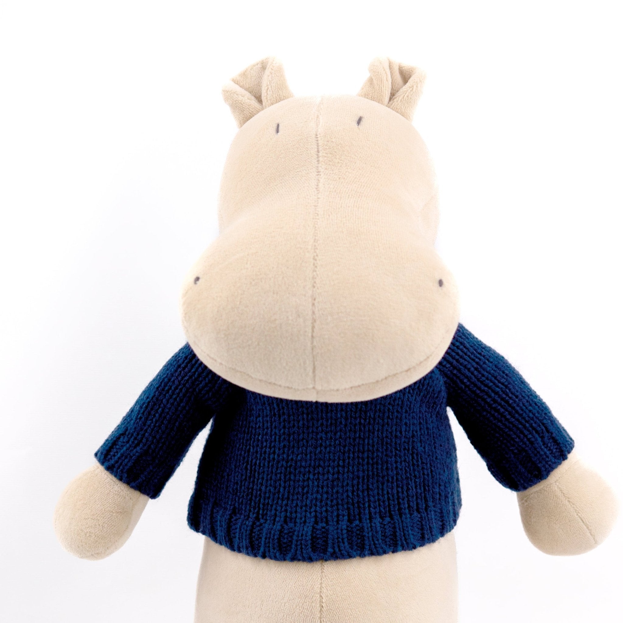 MOMO, L'HIPPOPOTAME - XL - ADADA Beige Pull bleu